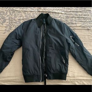 Men Zara bomber navy black size M